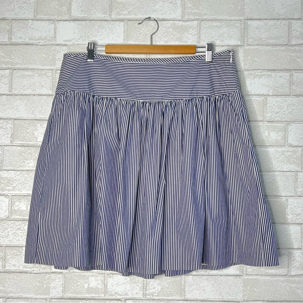 💙 GAP 💙 Striped Blue and White Skirt nautical vacation style size 12
